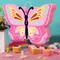 Butterfly Piñata Girls Butterfly Party Supplies Fairy Woodland Set - Pink Birthday Piñata with Stick and Blindfold Mask for Birthday Baby Shower Party Supplies Decoration